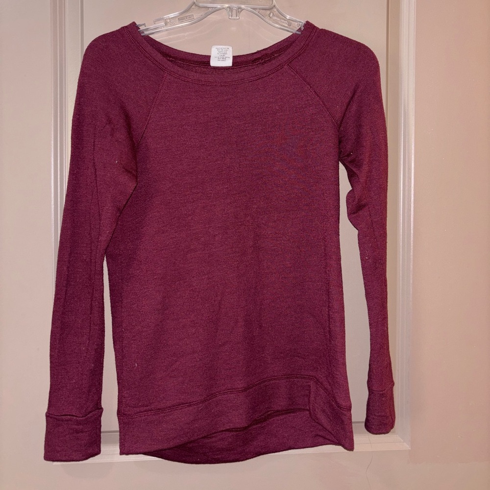 Burgundy long sleeve